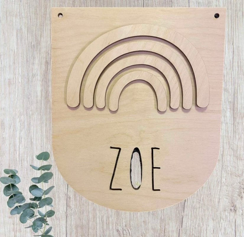 Personalised Bunting Flag - Rounded