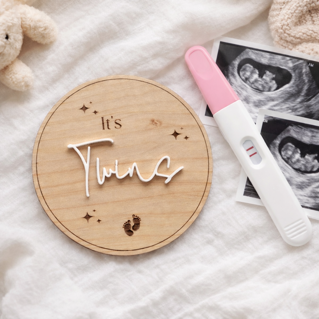 It's Twins Pregnancy Announcement Sign