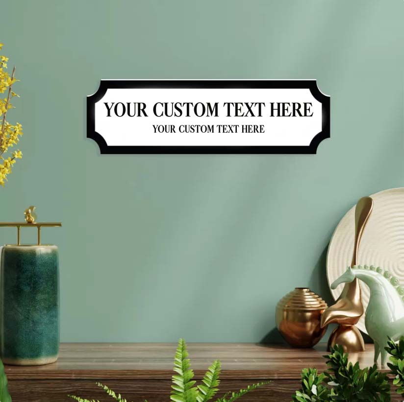 Custom Text Street Sign - Bold Font