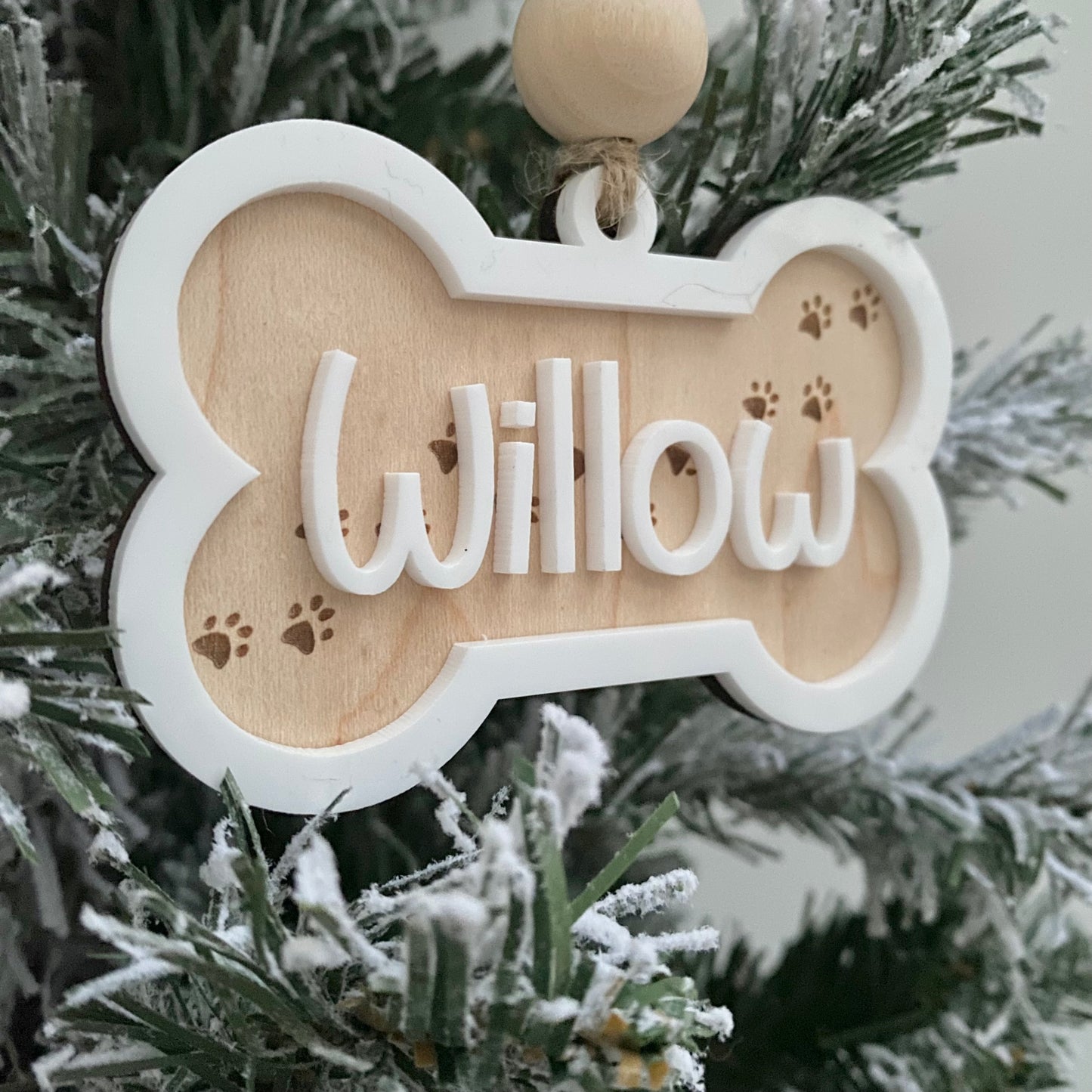 3d bone shape pet decoration