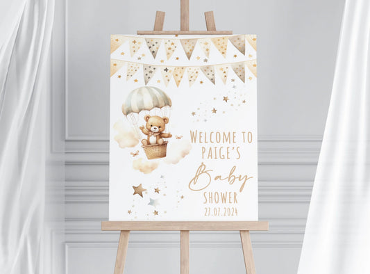 Cute baby shower photo prop sign 