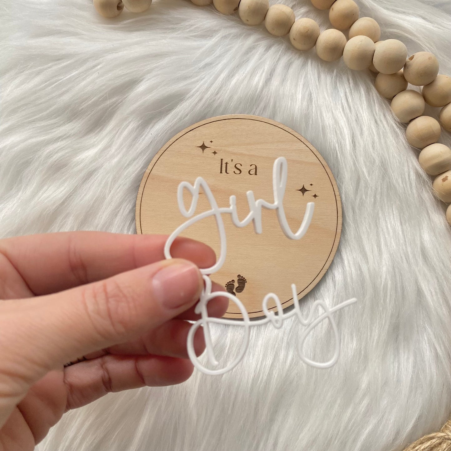 It’s a girl, it’s a boy Announcement Plaque