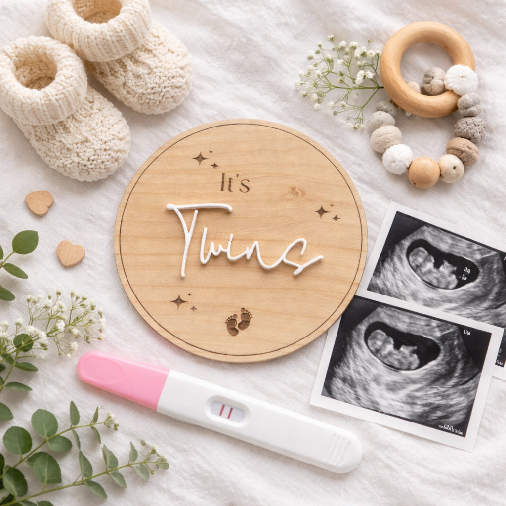 It's Twins Pregnancy Announcement Sign