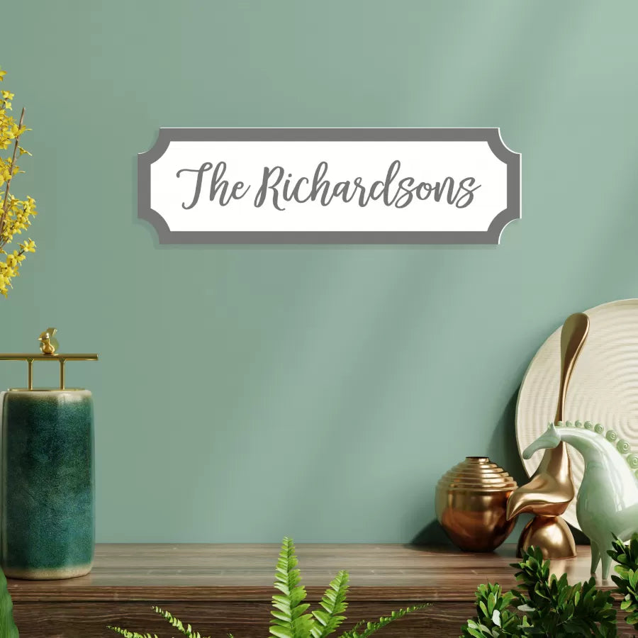 Personalised Family Street Sign – Dakota Gray Designs
