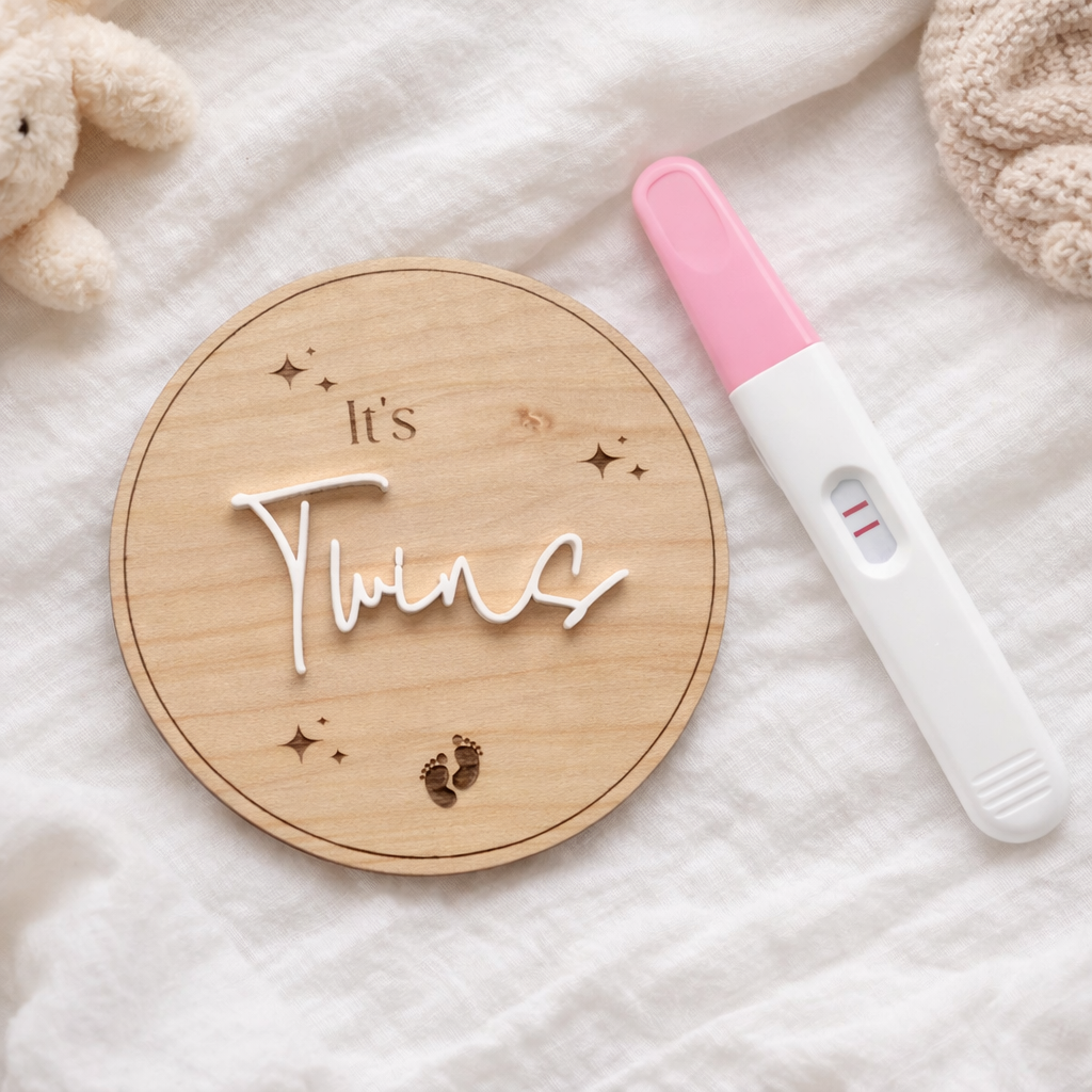 It's Twins Pregnancy Announcement Sign