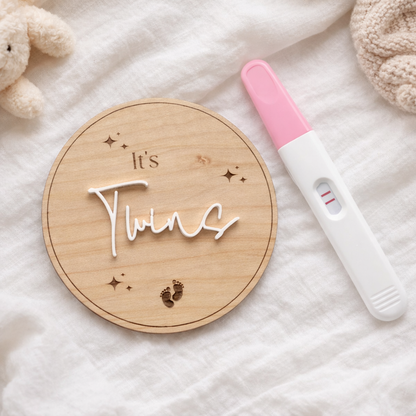 It's Twins Pregnancy Announcement Sign