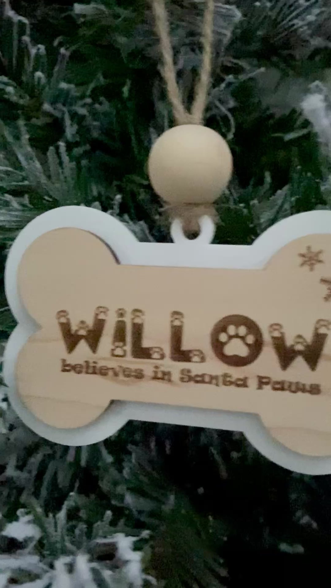 Santa paws Christmas decoration